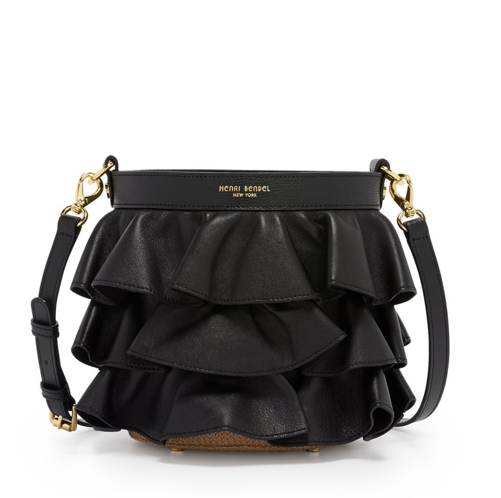 NEW NWT Henri Bendel Lolita Ruffle Bucket Bag